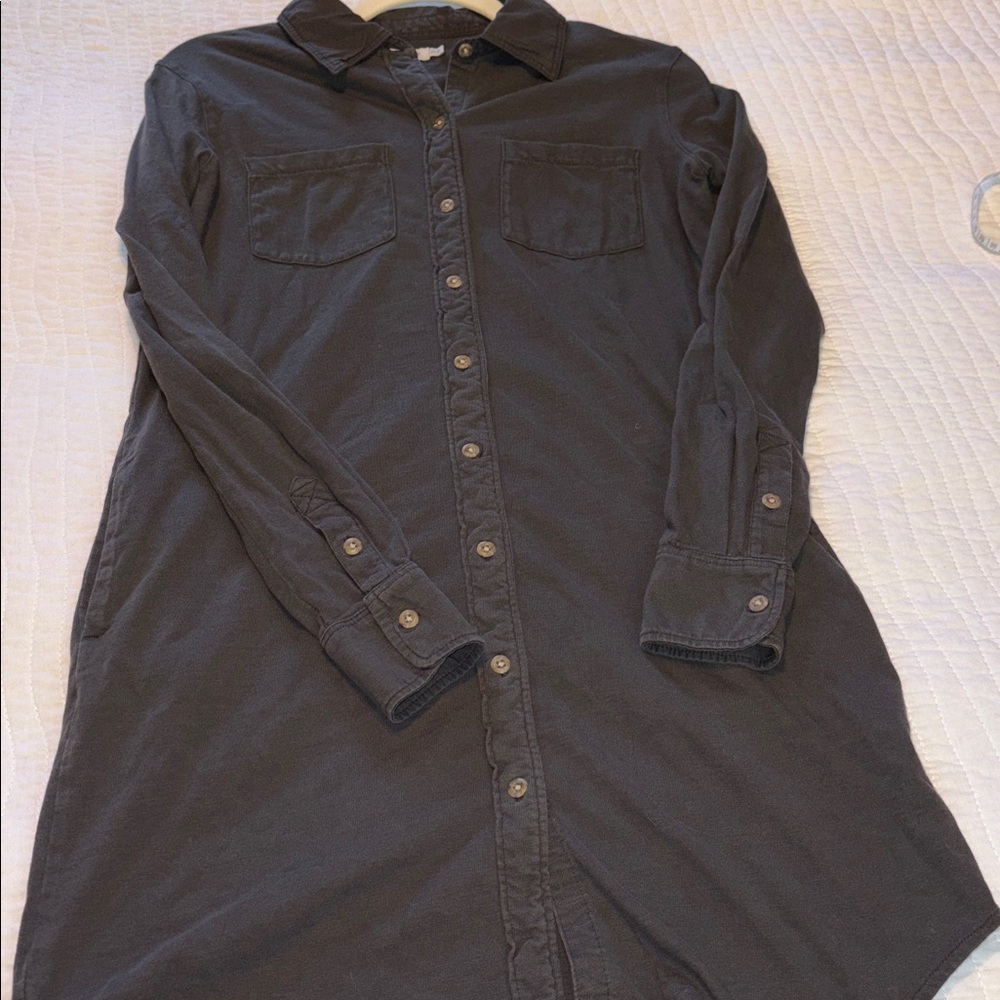 Faherty Button-Up Shirt Dress - Picture 6 of 6